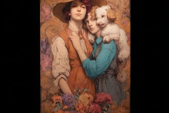 do awesome friendship portrait and portrait art