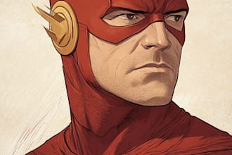 superhero character for comics