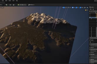 build a custom open world map in unreal engine or unity
