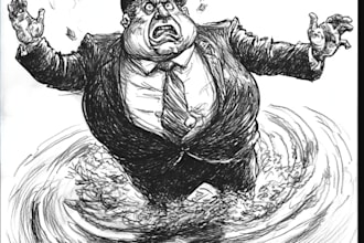 draw political cartoon and comic strip