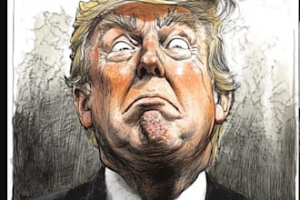 make a political cartoon art