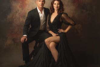 create a beautiful couple portrait