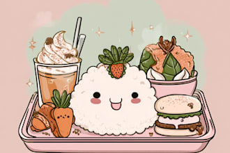 cute doodle character simple illustration