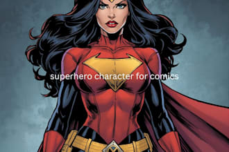 superhero character for comics