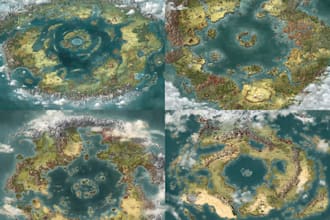 design a cartoon style map