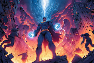 make a comic book cover and comic cover page design