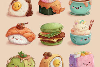 do cute doodle objects or character