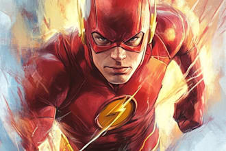 write a superhero comic book