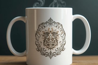 make your fantastic coffee mug design, tumbler, mugs design