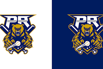 design a premium mascot logo for your baseball team or sports brand