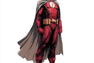 make a superhero character perfect for posters