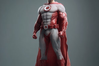 design an original superhero illustration with details