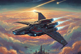 design a sci fi spaceship