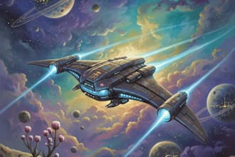make a sci fi spaceship art