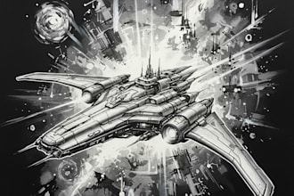 do scifi spaceship, spaceship model, hard surface model