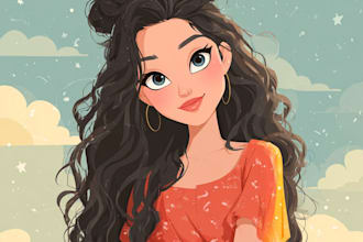 do disney cartoon portrait