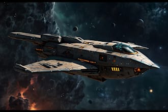design sci fi spaceship design