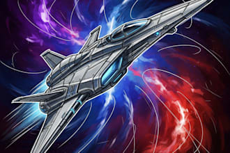 create a sci fi spaceship model