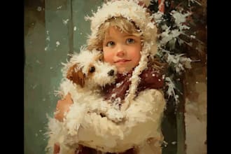 draw christmas cartoon caricature