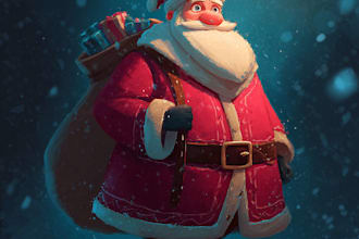 draw your office christmas holiday funny cartoon caricature
