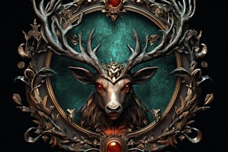 design a custom dnd, fantasy, sci fi, rpg animated game logo