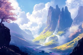 draw your fantasy landscape
