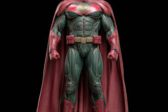 draw a superhero character for your project