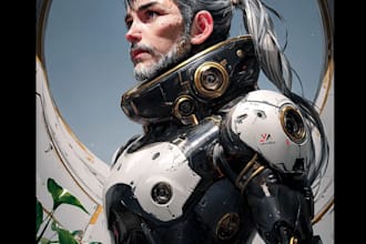 create a beautiful character artwork for you