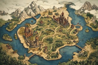 create dnd maps, battlemaps, labyrinth map