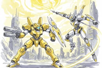 illustrate your mecha, robot and armored characters