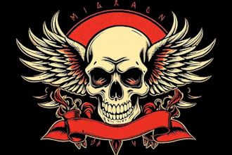 create awesome old school tattoo style design