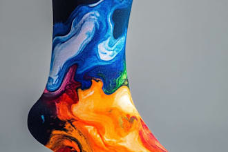 design custom and unique socks design