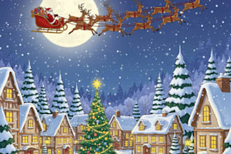 draw christmas and halloween illustrations