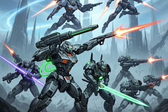 create a mecha robot art of your choice