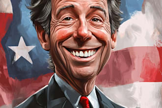 create a awesome political or satirical cartoon