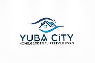 create a professional and green home garden logo