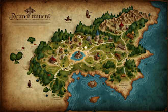 fantasy map design map illustration fantasy map