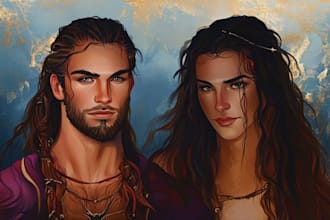 draw fantasy scifi custom characters and concept