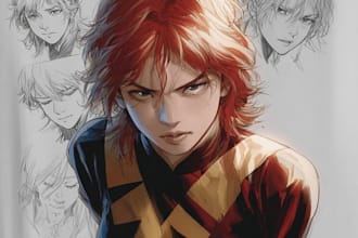 draw high quality custom manga art, characters art