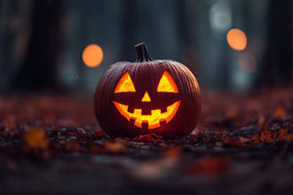 create scary halloween logo,halloween skul flyers, scary ghosts