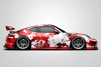 design custom vehicle wraps, car door magnets and window