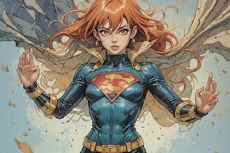 draw superhero action comic book page graphic novel
