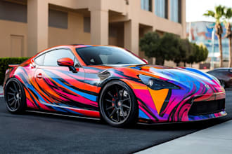 create car wrap, car wrap design , van wrap design
