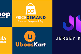 do amazon, shopify, etsy store ecommerce business logo design