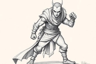 sketch any character in any way