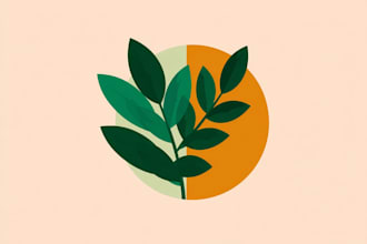 design minimal botanical boho logo