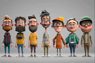 profesional cartoon character design
