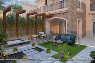 do luxury exterior design and landscape design