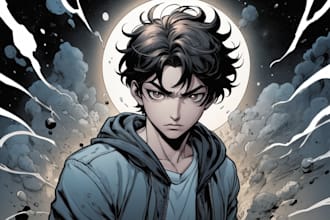 draw professional custom manga page