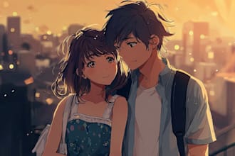 draw your characters and fanart in semi realistic art